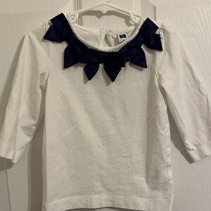 Janie and Jack Girls 4 Shirt with Bows